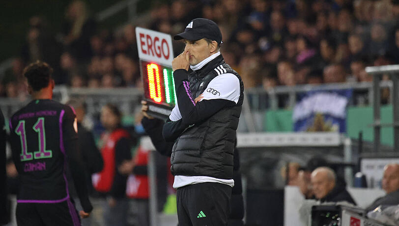 Ein ratloser Thomas Tuchel musste 2023 mit den Bayern beim 1. FC Saarbrücken eine bittere Pokal-Niederlage hinnehmen. Es war nur eine von mehreren Pleiten im Saarland. Ein ratloser Thomas Tuchel musste 2023 mit den Bayern beim 1. FC Saarbrücken eine bittere Pokal-Niederlage hinnehmen. Es war nur eine von mehreren Pleiten im Saarland.