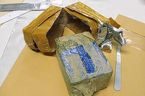 Teil der sicher gestellten War: 500 Gramm Heroin