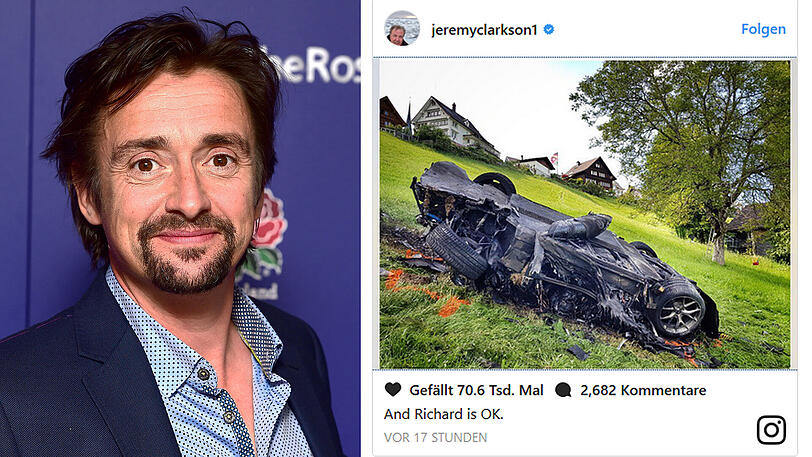 Bleifuß Richard Hammond - es ist nicht das erste Mal, dass der TV-Star in einem Auto schwer verunglückt ist.