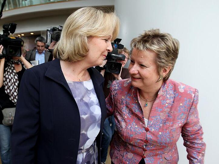Hannelore Kraft und Grünen-Fraktionsvorsitzenden Sylvia Löhrmann