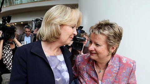 Hannelore Kraft und Grünen-Fraktionsvorsitzenden Sylvia Löhrmann