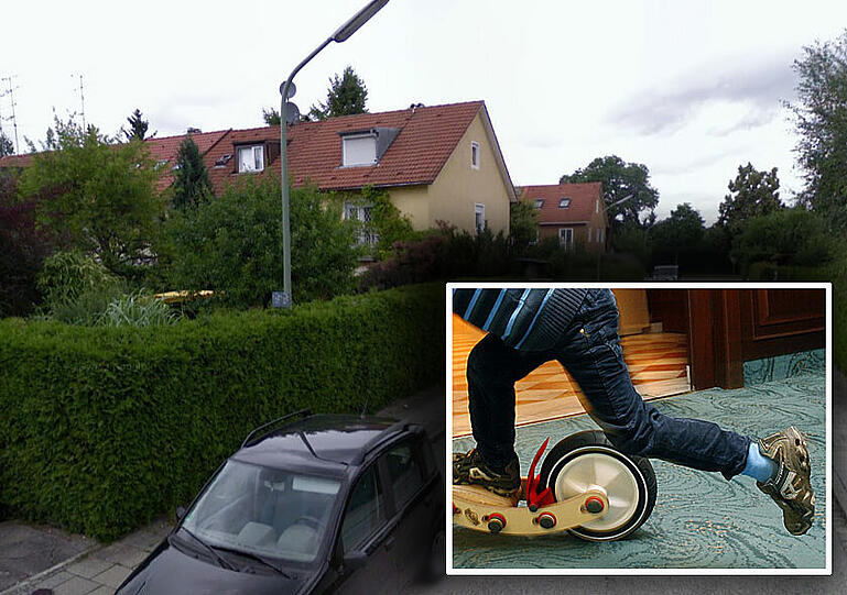 Dramatischer Unfall: In der Praschlerstraße (Foto: GoogleMaps) wird ein Junge auf einem Tretroller von einem Auto überfahren.