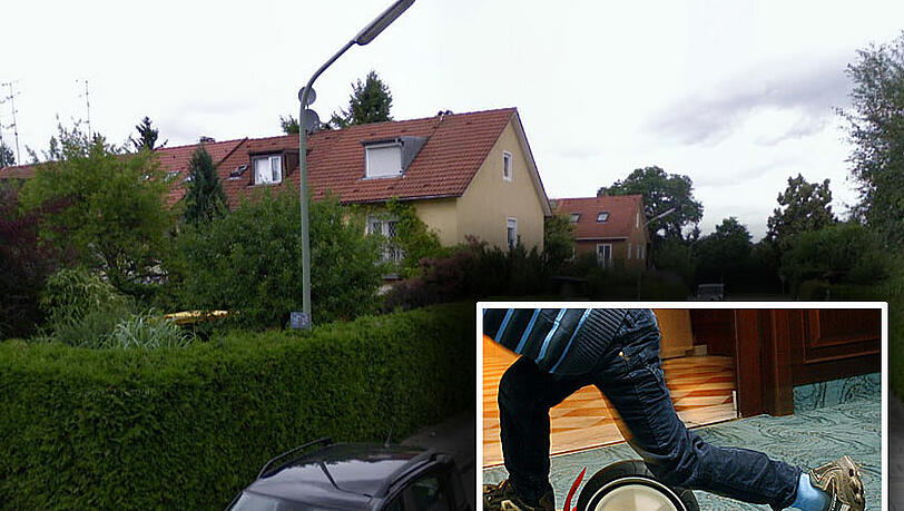 Dramatischer Unfall: In der Praschlerstraße (Foto: GoogleMaps) wird ein Junge auf einem Tretroller von einem Auto überfahren.