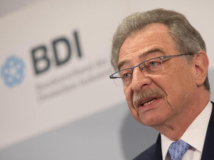 BDI-Präsident Dieter Kempf bei der Jahresauftakt-Pk des Bundesverbandes.