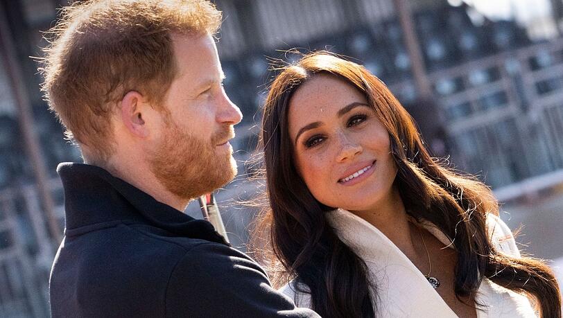 Prinz Harry und Meghan, Herzog und Herzogin von Sussex, bei einer Veranstaltung in Den Haag.