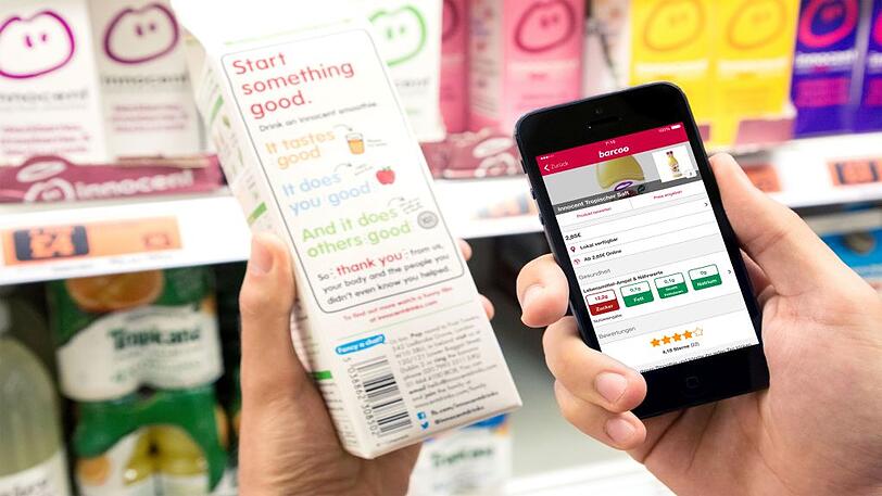Wo gibt&rsquo;s das beste Schnäppchen? Mit Barcoo lassen sich per Barcode-Scanner nicht nur Produktinfos anzeigen &ndash; die App bietet auch einen Online-Preisvergleich an