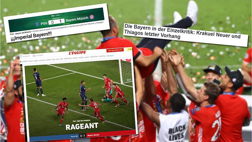 Die internationalen Pressestimmen zum Champions-League-Sieg des FC Bayern gibt es in dieser Galerie zum Durchklicken.