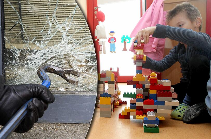 Auch in Kindergärten gibt's was zu holen: Der Einbrecher hat es vor allem auf Laptops und Beamer abgesehen.