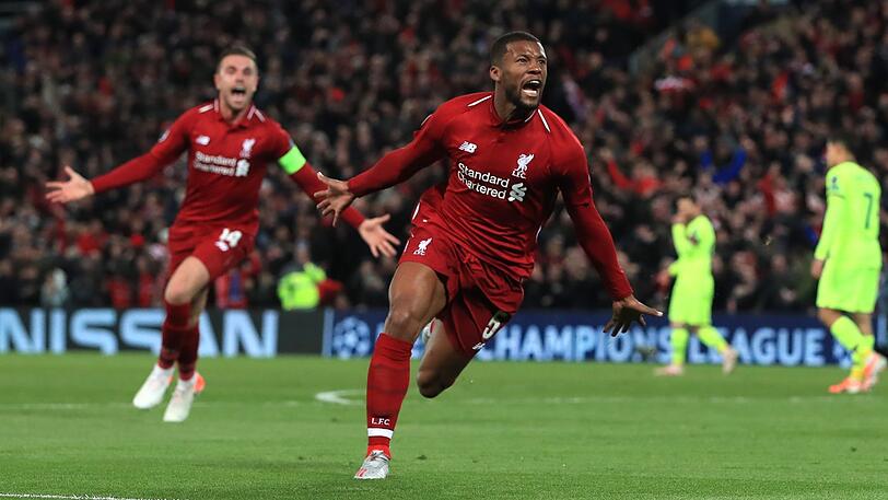 Das Vorbild des EHC: Liverpools Fußballer um Wijnaldum.