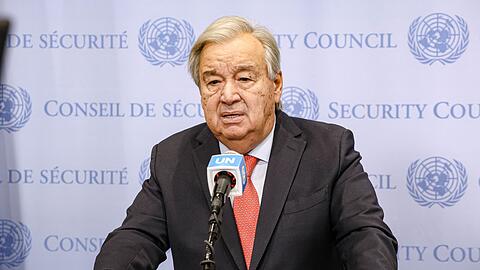 Guterres fordert Israel auf, die Stadt Gaza nicht zu besetzen. (Archivbild)
