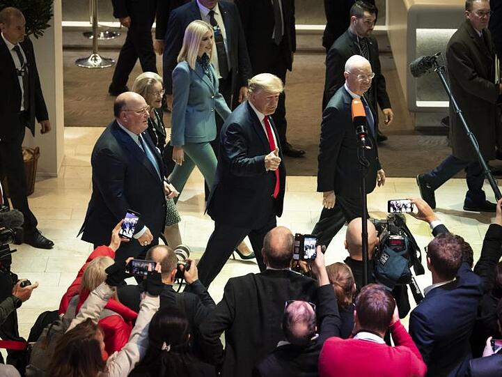 Guter Dinge: US-Präsident Donald Trump in Davos.