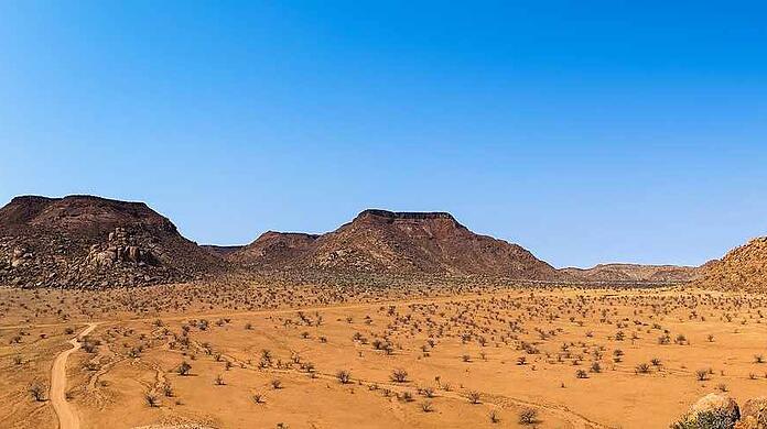 Namibia: Die Weite des Landes könnte zum Vorteil in der Corona-Pandemie werden.