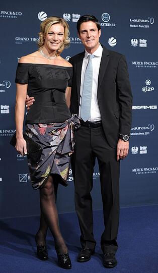 Maria Höfl-Riesch war mit ihrem Ehemann dabei.
