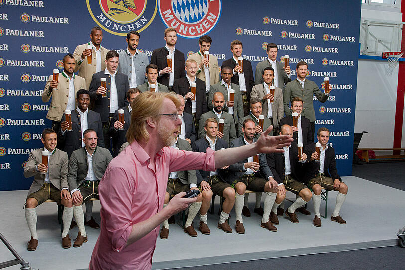 Hier weitere Bilder vom Paulaner Fotoshooting.