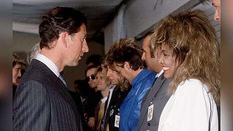 König Charles III. mit Tina Turner im Jahr 1986.