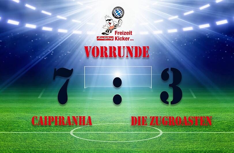 Die Caipiranhas gewannen die Partie mit 7:3.