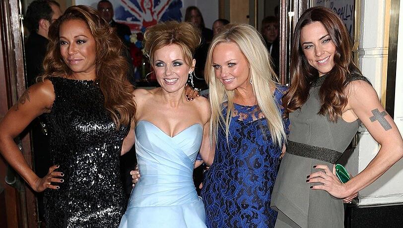 Die Spice Girls (von links nach rechts): Melanie Brown, Geri Horner, Emma Bunton und Melanie Chisholm Die Spice Girls (von links nach rechts): Melanie Brown, Geri Horner, Emma Bunton und Melanie Chisholm