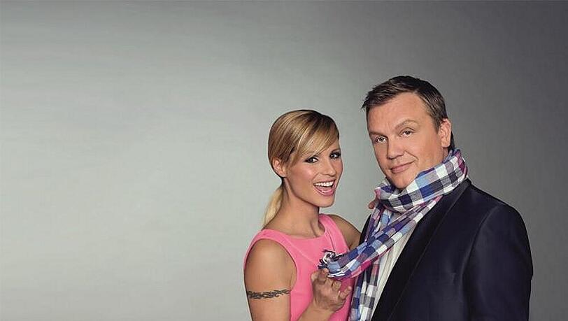 Wollen den Schlager-Himmel erobern: Michelle Hunziker und Hape Kerkeling Wollen den Schlager-Himmel erobern: Michelle Hunziker und Hape Kerkeling