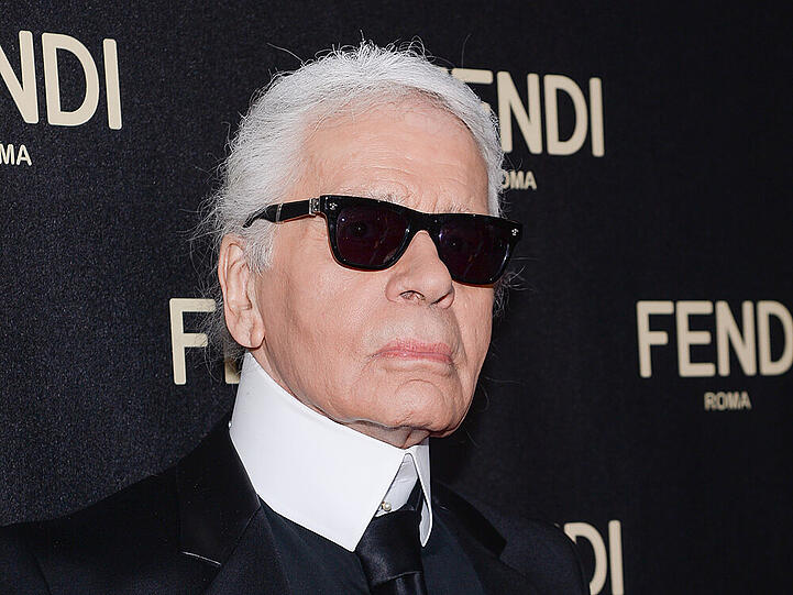 "Ich bin eine nette Person": Karl Lagerfeld bei der Eröffnung des Flagship-Store von Fendi in New York im Februar