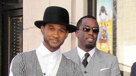 Usher (l.) und "Diddy" kennen sich seit vielen Jahren.