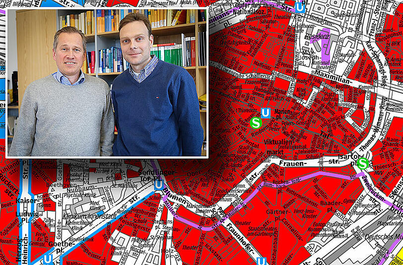 Der Statistik-Professor der LMU Göran Kauermann (l.) und sein Mitarbeiter Michael Windmann haben den Mietspiegel berechnet.
