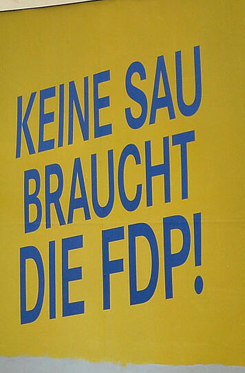Eine neue Form der Selbstironie der FDP Brandenburg. (Landtagswahl Brandenburg 2014)