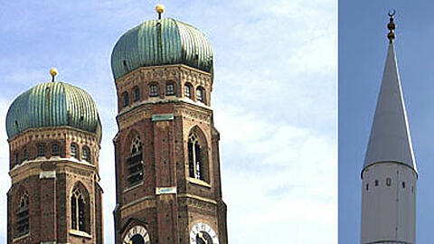 Noch eine Vision: Frauenkirche und Minarett nebeneinander.