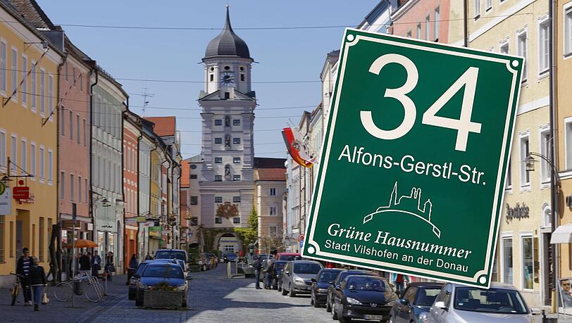 So sollte die grüne Hausnummer aussehen. So sollte die grüne Hausnummer aussehen.