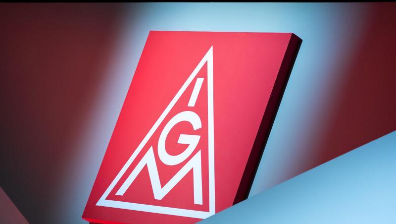 Das Logo der IG Metall. Foto: Daniel Karmann/dpa Das Logo der IG Metall. Foto: Daniel Karmann/dpa