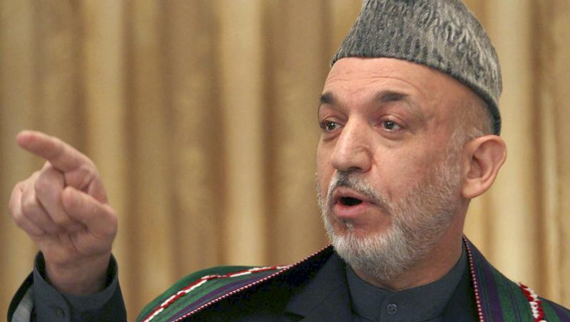 Afghanistans Präsident Hamid Karsai. Afghanistans Präsident Hamid Karsai.