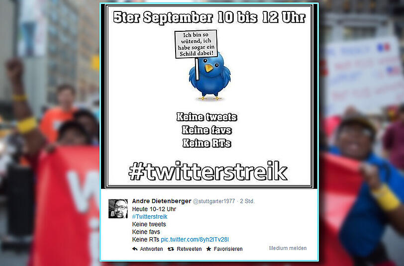 Am Freitag 10-12 Uhr waren die Twitter-User aufgerufen zu streiken - aus Protest gegen die neue Timeline.