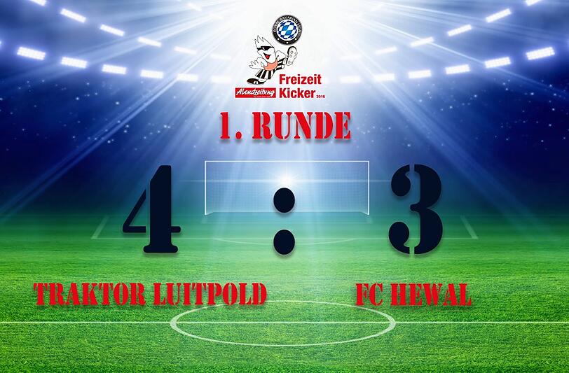 Traktor Luitpold gewann die Partie mit 4:3 gegen den FC Hewal.