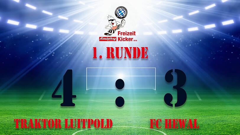 Traktor Luitpold gewann die Partie mit 4:3 gegen den FC Hewal. Traktor Luitpold gewann die Partie mit 4:3 gegen den FC Hewal.