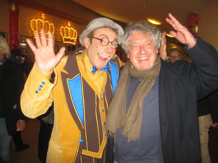 Clown Charlie Carletto und Schauspieler Volker Brandt