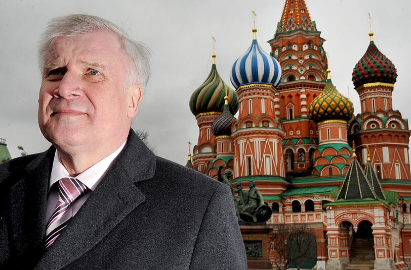 Horst Seehofer reist in Begleitung von Edmund Stoiber nach Mosaku, um sich dort mit Wladimir Putin zu treffen.