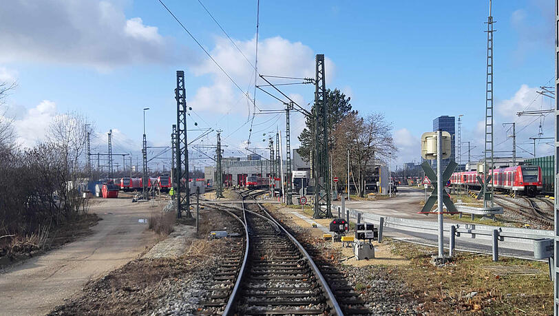 Das Betriebswerk in Steinhausen: Hier ereignete sich der Unfall. Das Betriebswerk in Steinhausen: Hier ereignete sich der Unfall.