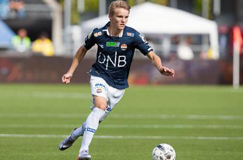 Martin Ödegaard steht noch beim norwegischen Club Strömsgodset Drammen unter Vertrag. Foto: Audun Braastad