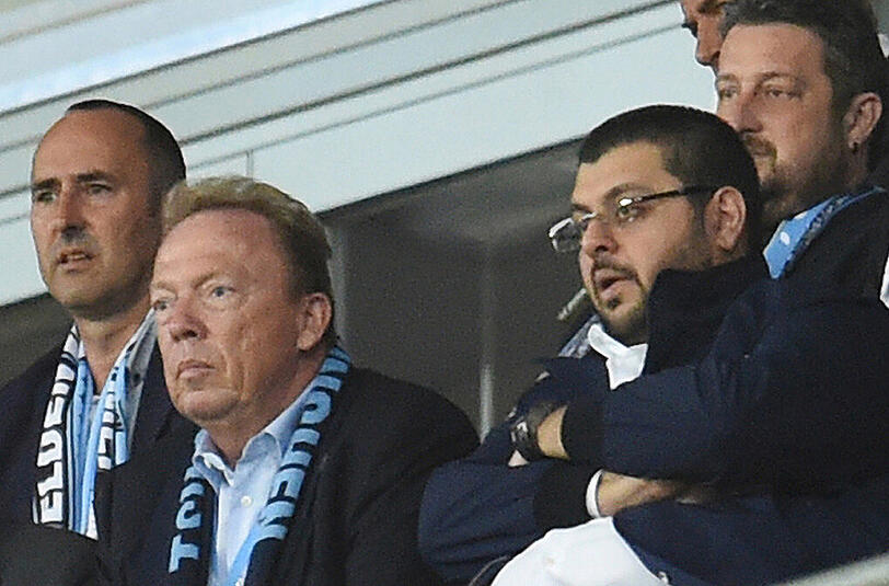 Neue Attacke in Sachen eigenes Löwen-Stadion: Peter Cassalette und Hasan Ismaik (von links).