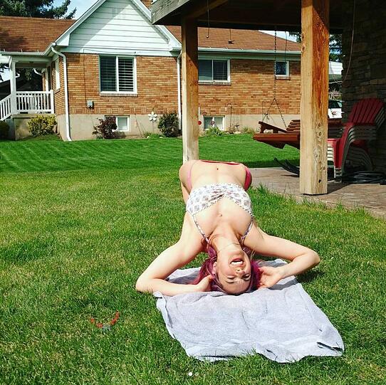 So freizügig zeigt sich Brenna Huckaby auf ihrer Instagram-Seite.