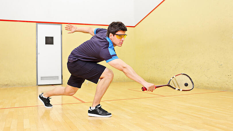 ... oder sich beim Squash auspowern.