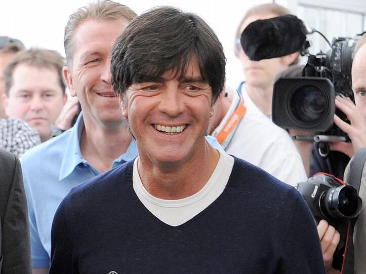 Jogi Löw gut gelaunt.