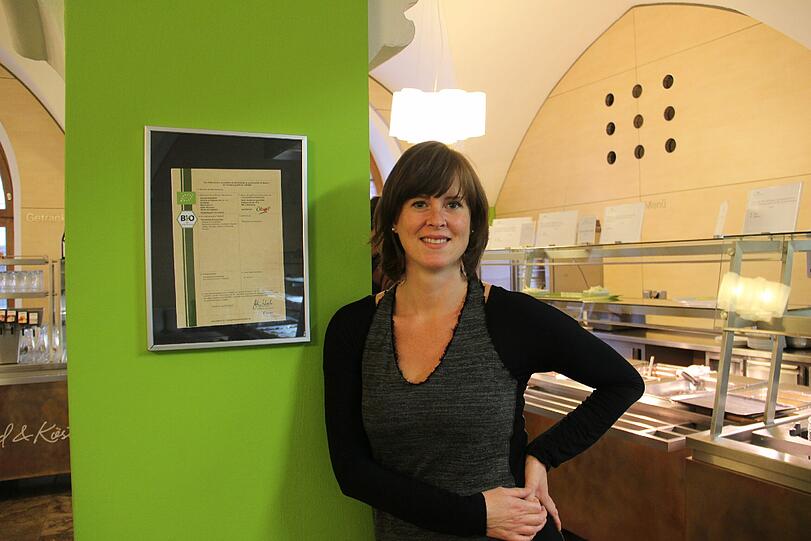 Chefin der Rathauskantine: Hanna Wolff.