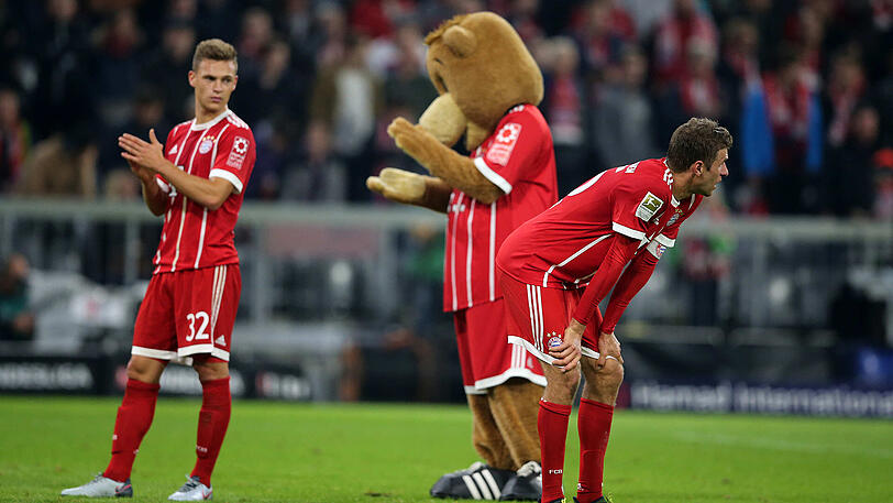 Enttäuschte Bayern nach dem Spiel: Joshua Kimmich (l.) und Thomas Müller.