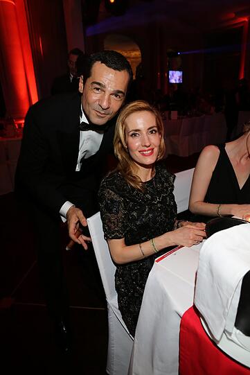 Schauspieler Erol Sander mit Ehefrau Caroline Goddet