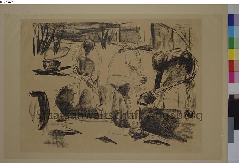 Edvard Munch: "Grabende Arbeiter"