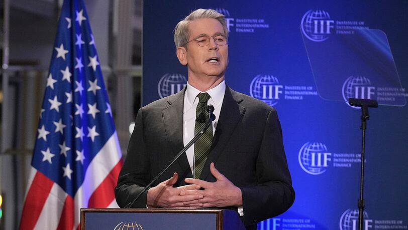 US-Finanzminister Bessent spricht über den Zollstreit mit China.