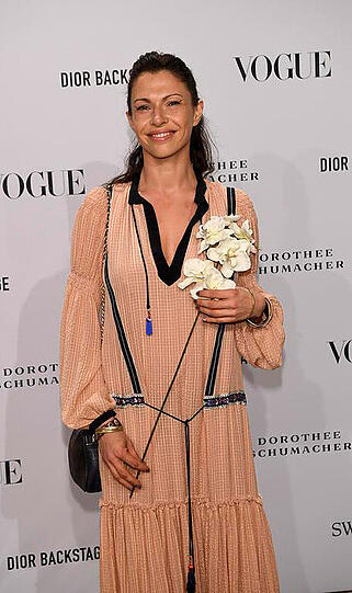 Schauspielerin Jana Pallaske auf der Vogue Fashion Party.