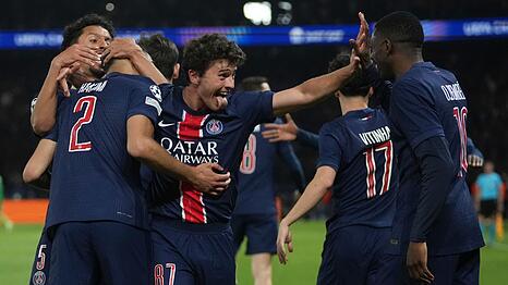 Junge Profis wie João Neves (Mitte) statt der ganz großen Stars haben Paris Saint-Germain in das Finale der Champions League geführt.