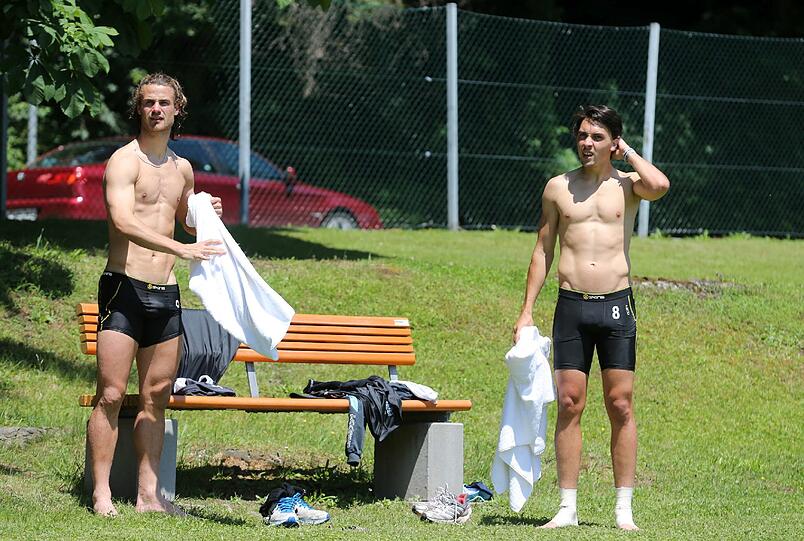 Die Löwen im Trainingslager: Am Dienstag stand eine Life-Kinetik-Trainingseinheit auf dem Programm.