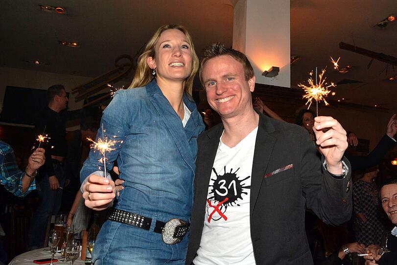 Sternenwerfer-Pärchen: Christine Theiss und Mann Hans.
